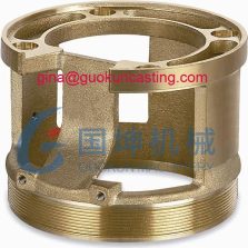 China investment casting brass pump inlet factory