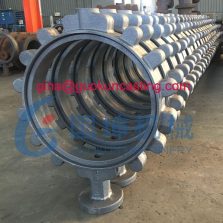 China cast ductile iron butterfly valve body sand casting foundry