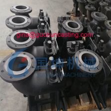 China ductile iron fire hydrant elbow sand casting manufacturer