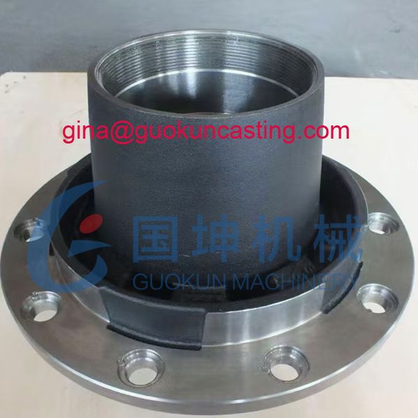 China ductile iron casting rear wheel hub for trailer, truck, tractors